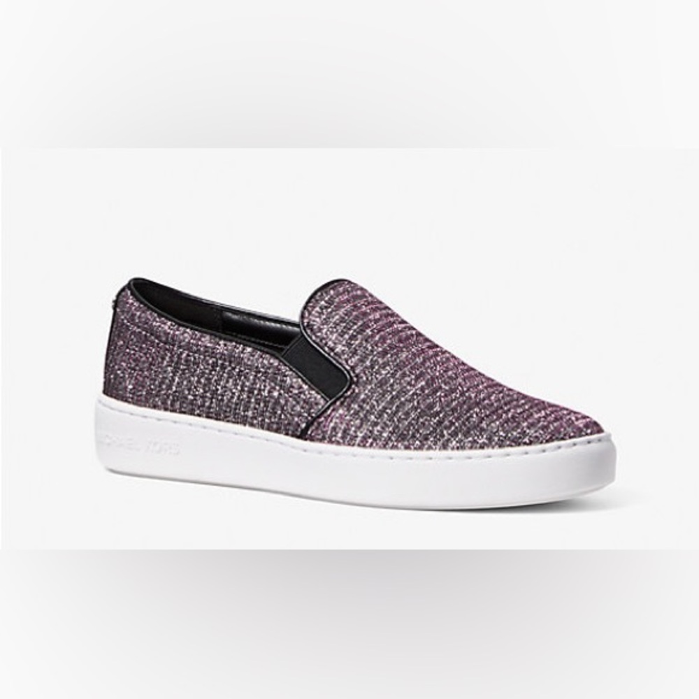 Michael Kors- Keaton Glitter Chain Mesh Slip-On Sneaker- Size 5.5